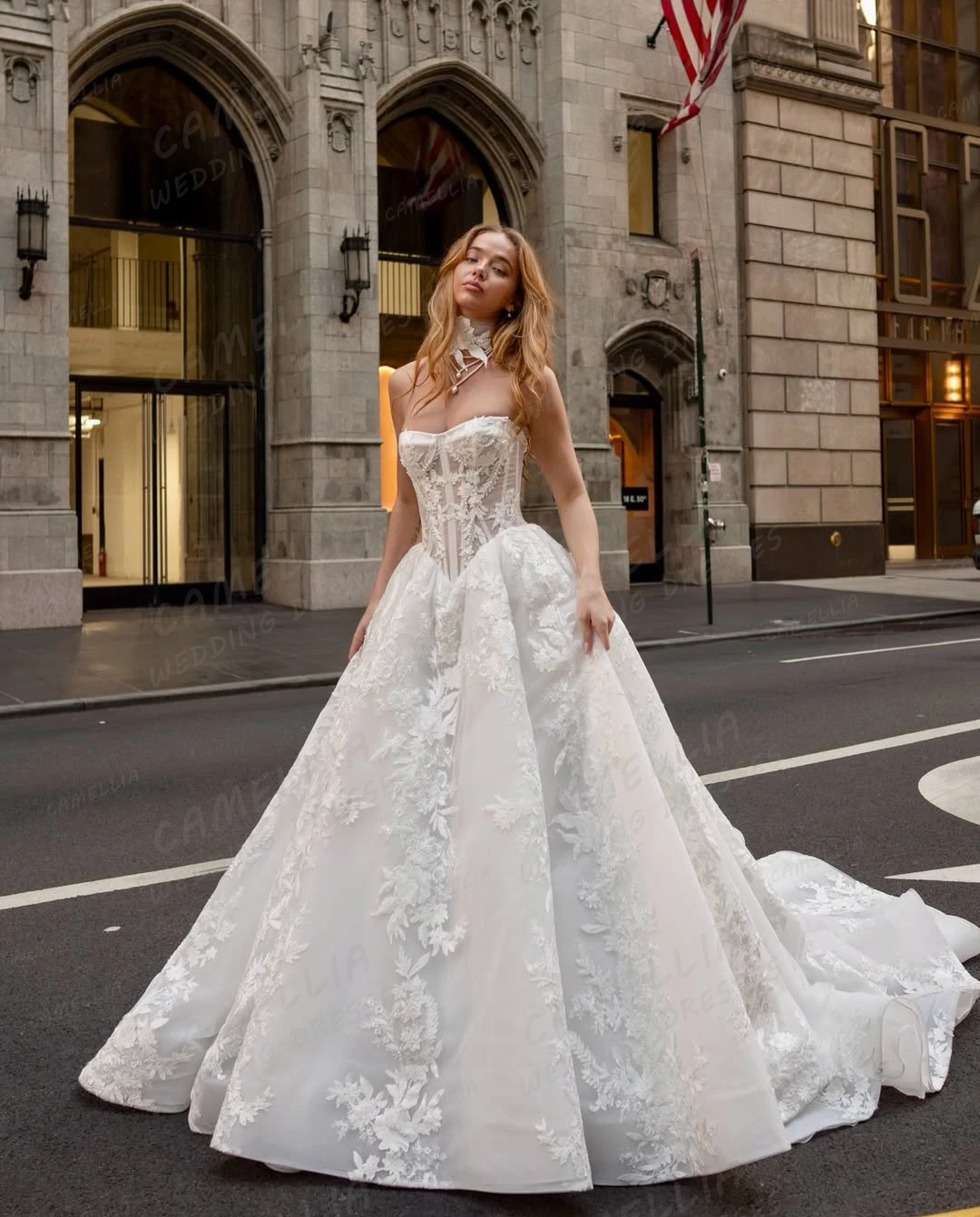 Elegante Applikationen Brautkleider A-Linie Damen Sexy Brautkleider Ärmellos Spitze Sweep Zug 2026 Vestidos De Novia Maßgeschneidert