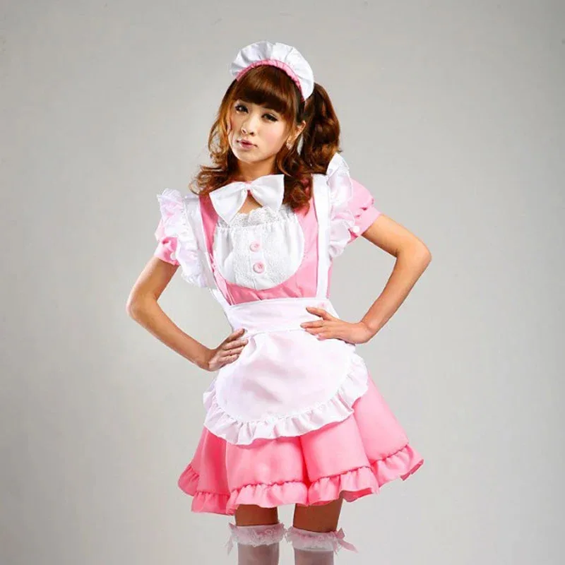 Cosplay Anime Frauen Cosplay Schwarz Party Halloween Lolita Fancy Diener Kleid Erwachsene Frauen Sissy Maid Uniform Sexy Französisch Mai 72