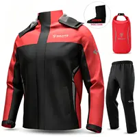 SULAITE-trajes impermeables para motocicleta para hombre, equipo impermeable para la lluvia, chaqueta para la lluvia, abrigos reflectantes para la lluvia para el trabajo, traje ligero para senderismo