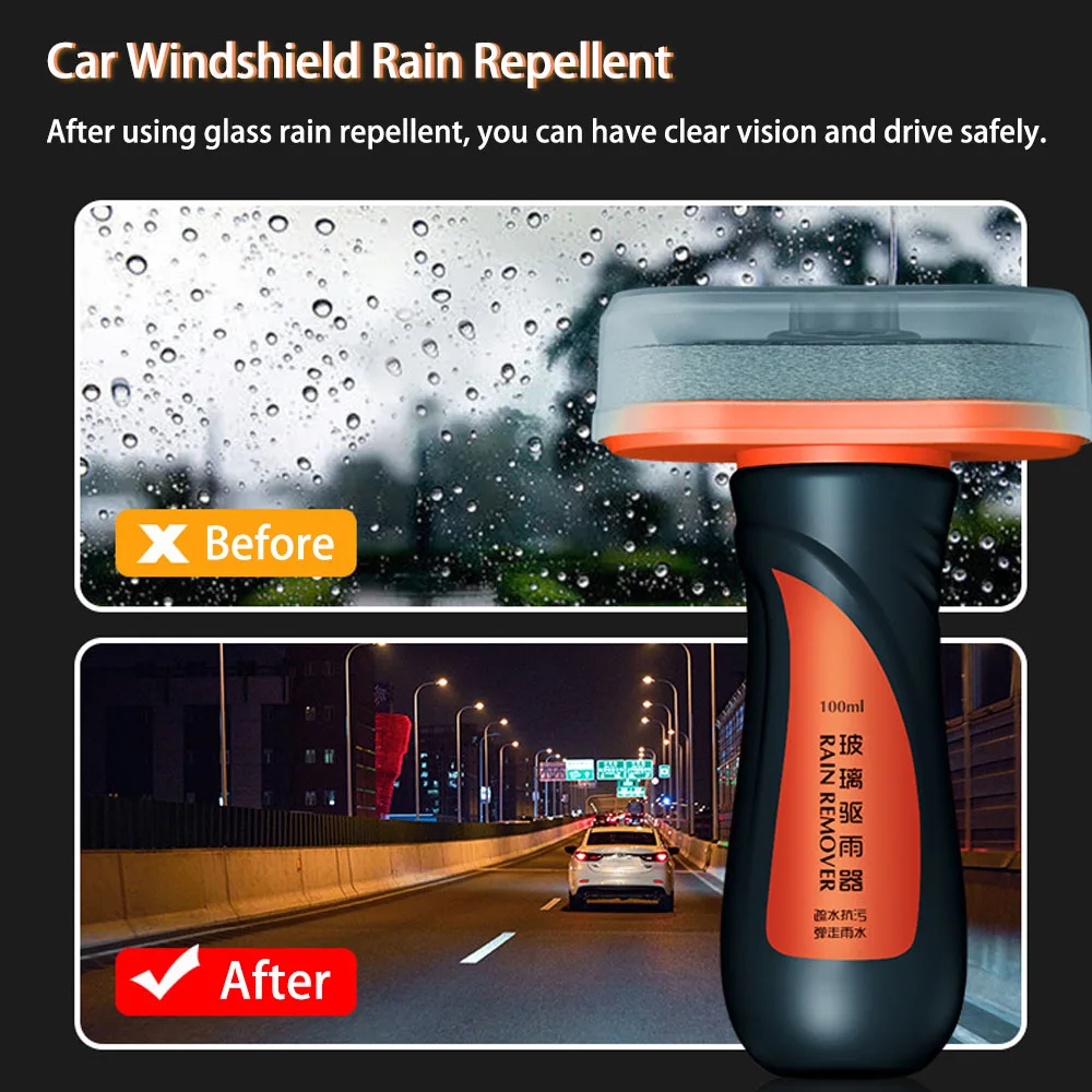 100ml Car Glass Water Repellent Waterproof Rainproof Anti-fog Stain Remover Auto Windshield Cleaner Anti-Rain Coating Agent