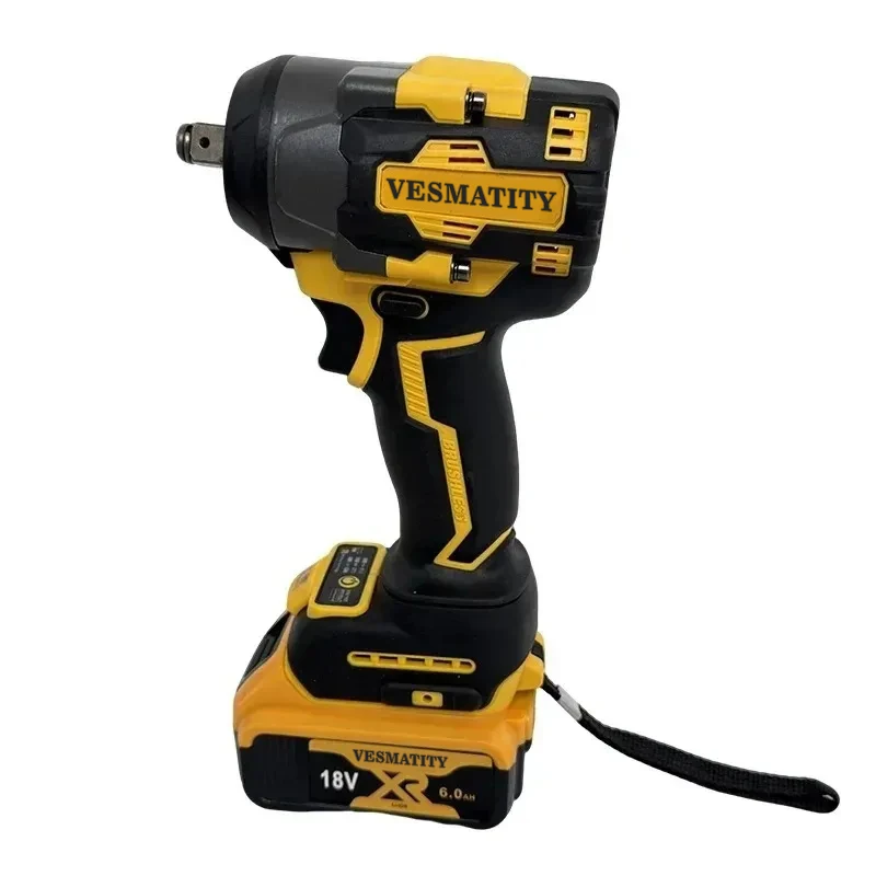 Vesmatity 500N.m High Torque Electric Impact Drill Screwdriver Power Tool for Dewalt 18V 20V Battery Max Pro Ultra