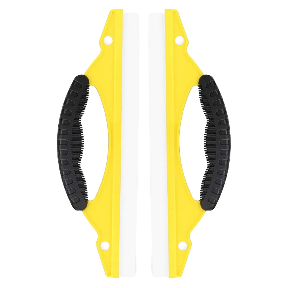 

2pcs Window Squeegee Portable Glass Door Scraper Ergonomic Handle For Shower Mirror Car Windshield Cleaning Tool Plastic