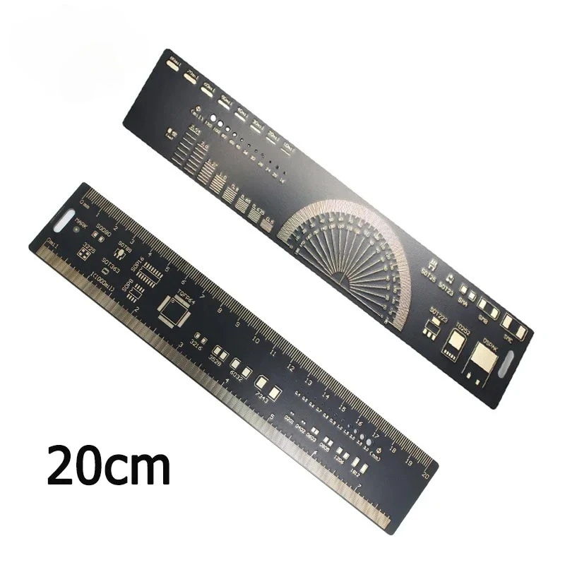 Linijka do PCB 15CM 20CM 25CM Wielofunkcyjne narzędzie pomiarowe Rezystor Kondensator Układ scalony IC SMD Dioda Tranzystor Obudowa PCB dla Arduino