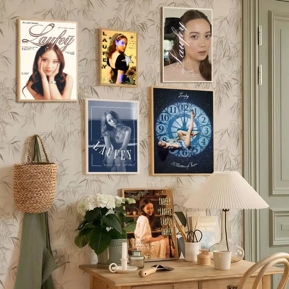 Singer Laufeys Bewitched Vintage Posters Sticky Vintage Room Home Bar Cafe Decor Kawaii Room Decor