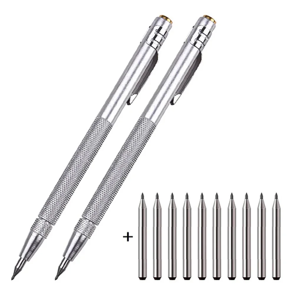 12PCS Alloy Scribe Pen Carbide Scriber Pen Metal Wood Glass Tile Cutting Marker Ołówek Obróbka metali Narzędzia ręczne do obróbki drewna