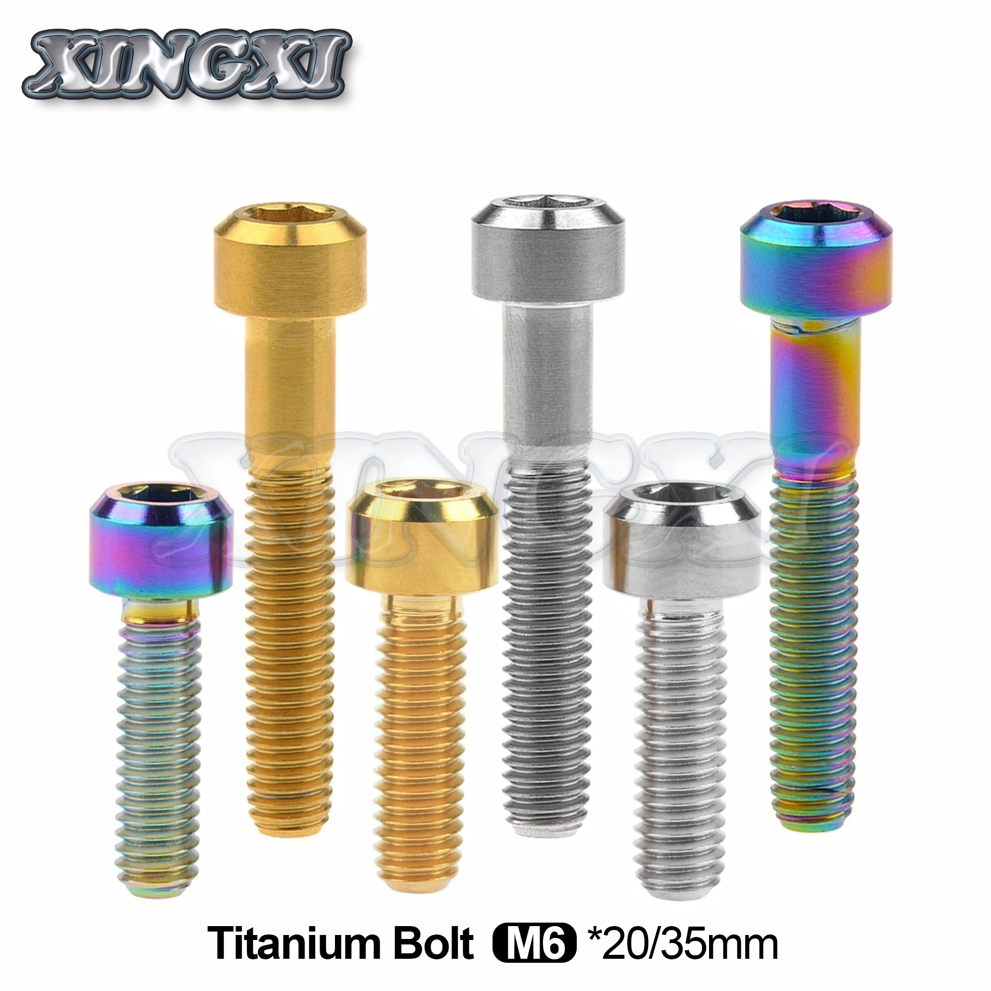 Xingxi Titanium Bolt M6X20 35mm Allen Wrench for Bicycle And Motorcycle Fastening Screw