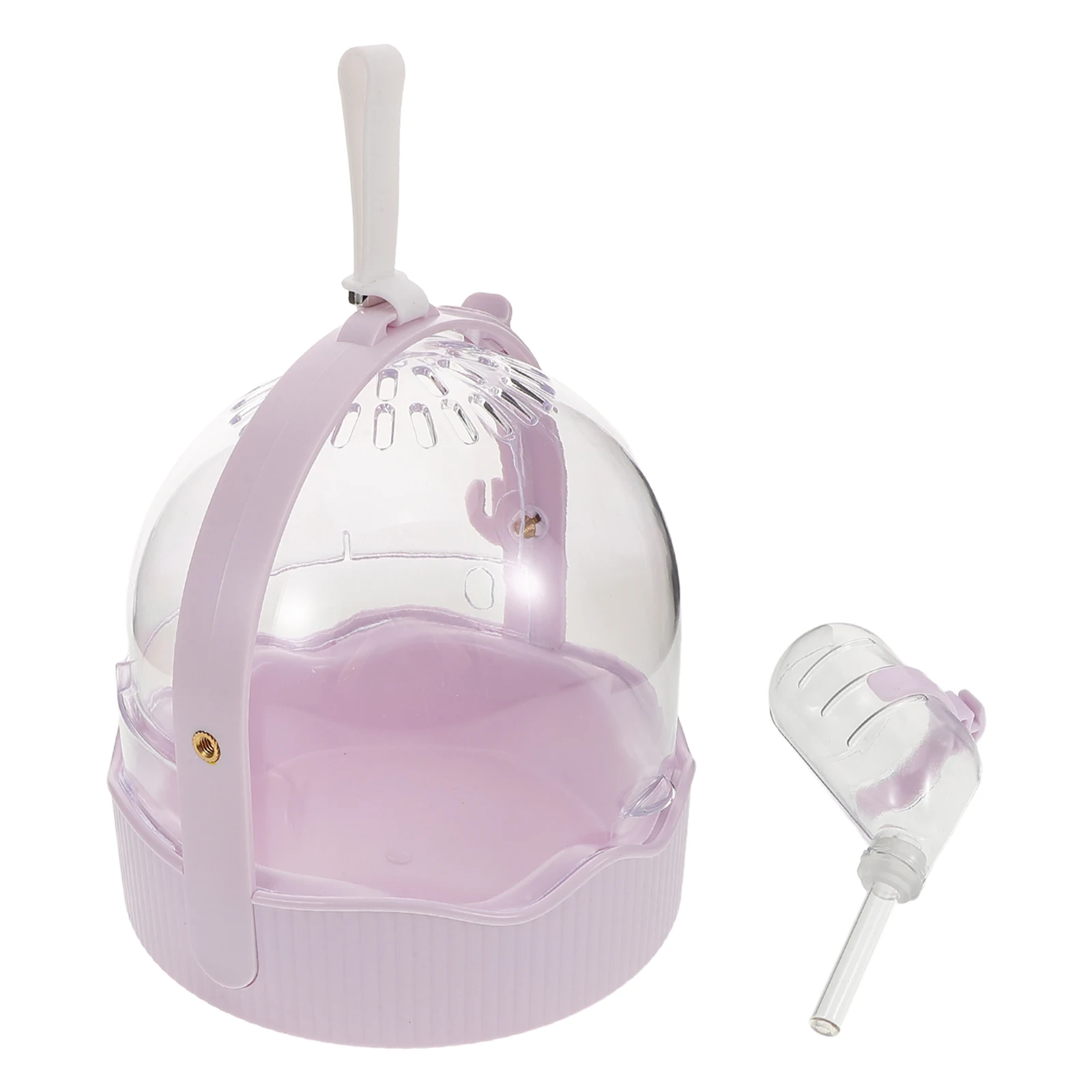 

Portable Hamster Carrier Cage Small Animal Travel Case Lightweight Foldable Pet With Water Bottle For Rabbit