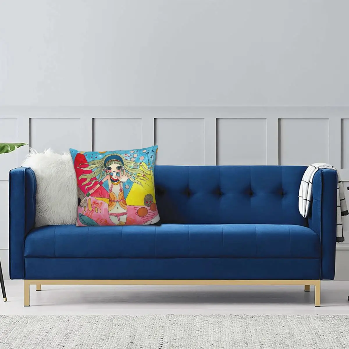 Aya Takano Japanese Painter Square Pillowcase Pillow Cover Cushion Decor Comfort Throw Pillow for Home Living Room