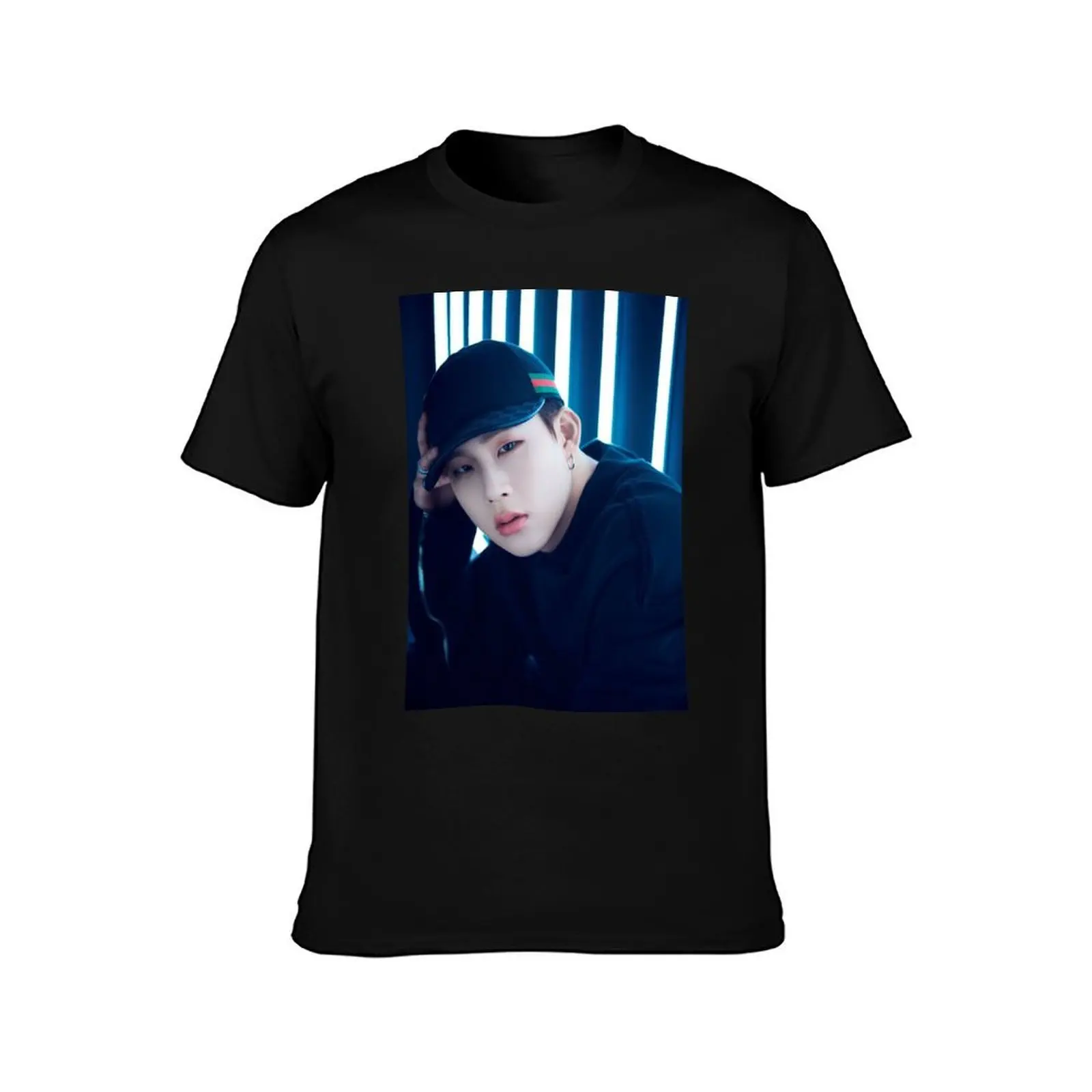 Jooheon T-Shirt, Summer Casual Cotton Tee, Oversized Streetwear Tops, Vintage Graphic Print, Loose Fit Short Sleeve, 100% Cotton