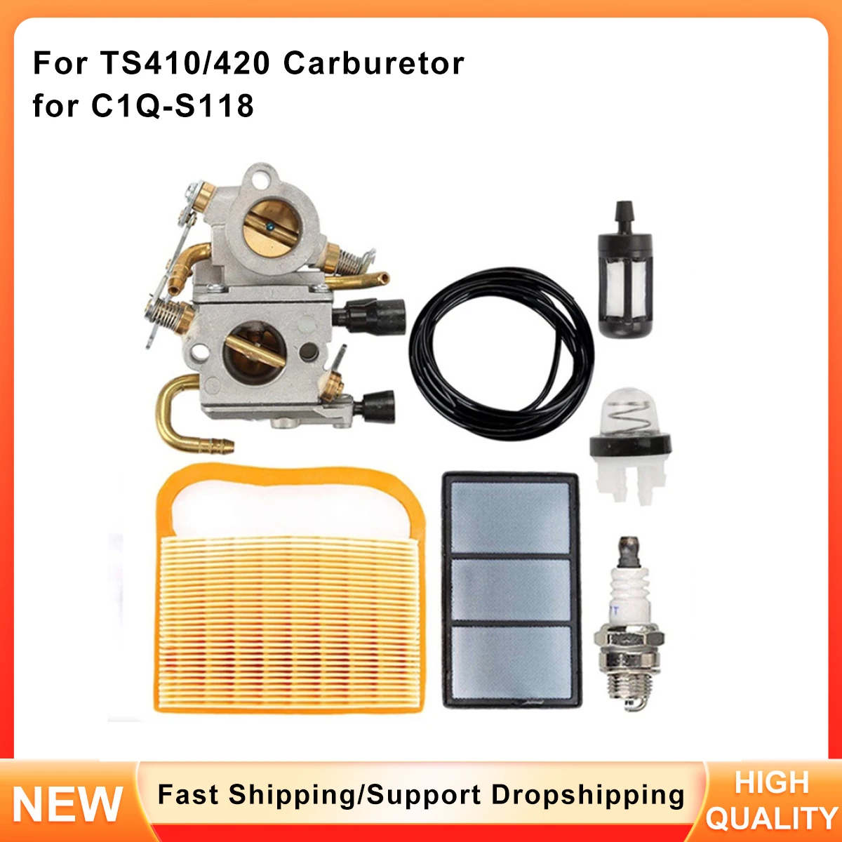 

Replacement Carburetor Zama C1U-S118 for Stihl TS410 TS420 Concrete Saw
