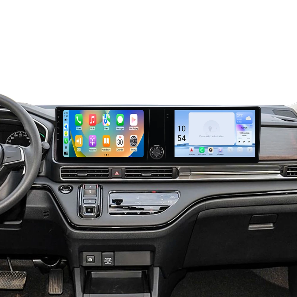 

24,6-дюймовый двойной экран Android 13 для Honda Odyssey 2022 2023 2024, автомобильный радиоприемник, мультимедийный плеер, GPS-навигация, авторадио, головное устройство