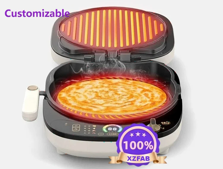 Factory Direct 2026 household double-sided heated electric cake stall, removable, washable, enlarged and deepened multi-function