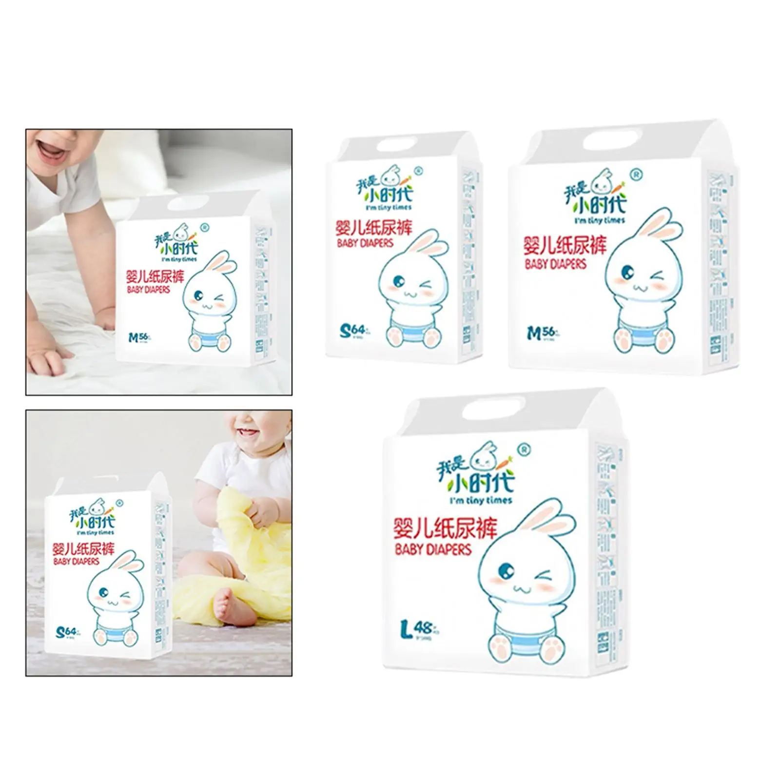 Baby Disposable Diapers Leak Protection Soft Nappy Pants Protect Skin