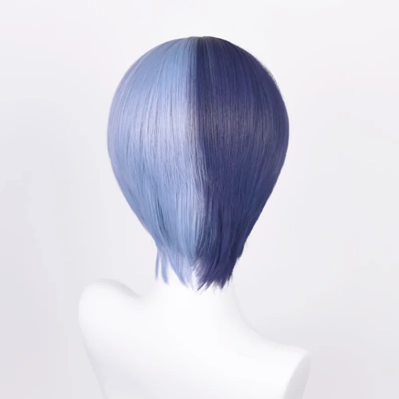 Game Project Sekai Colorful Stage Feat. Aoyagi Toya Cosplay Wig Blue Short Hair Heat Resistant Synthetic Halloween Party Props