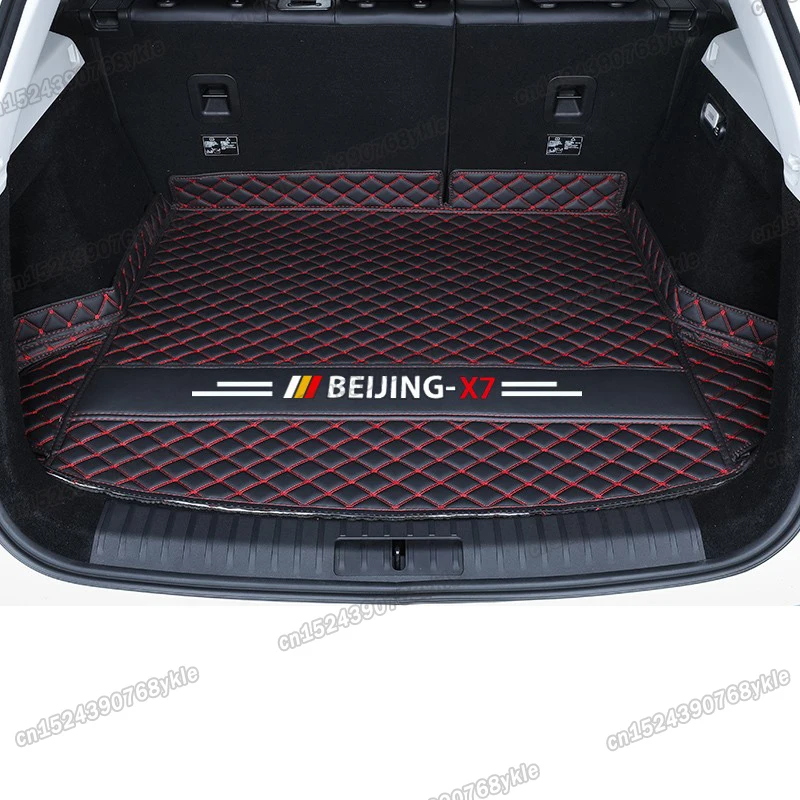 

car trunk mat rear boot cargo liner luggage cushion cover mats for beijing x7 2020 2021 2022 accessories 2023 interior styling