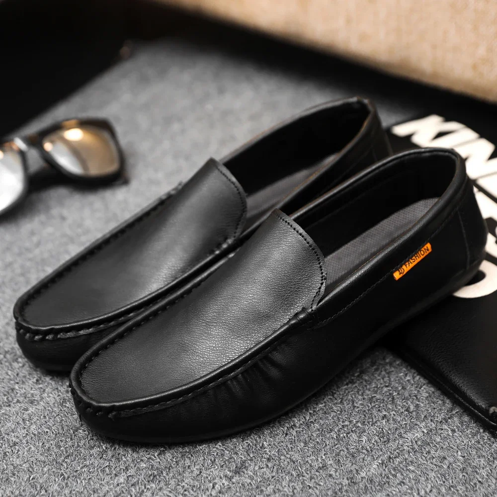 Men Loafers Men Casual Shoes Breathable Loafers Sneakers Fashion Comfortable Flat Handmade Retro Leisure Loafers Shoes Men Shoes