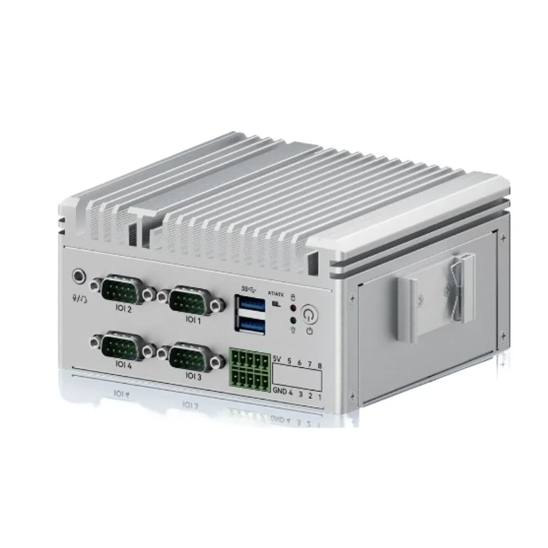 For J1900 multi-serial fanless embedded DIN rail installation industrial mini host 485/GPIO