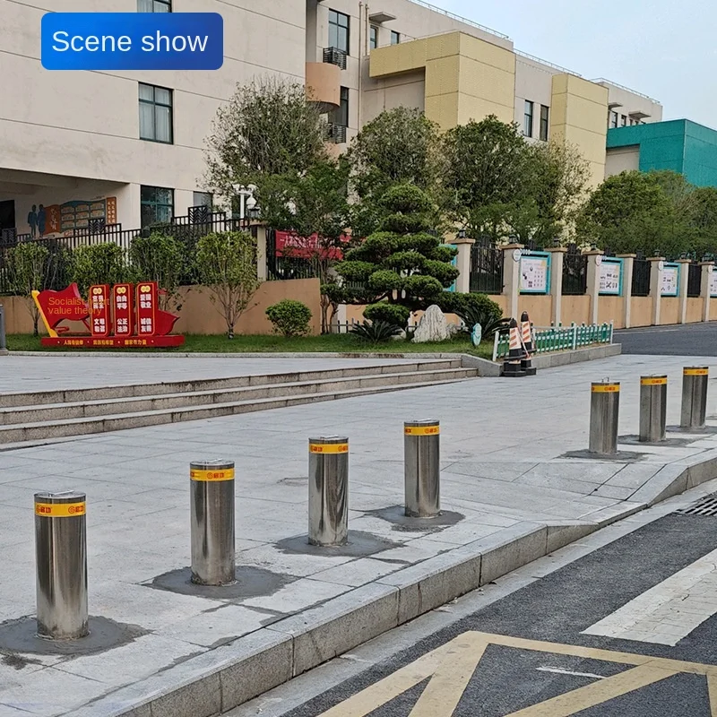 Full-Automatic Remote Control Hydraulic Lifting Column Anti-Collision School Entrance Traffic  Car Stopper Pile Lift