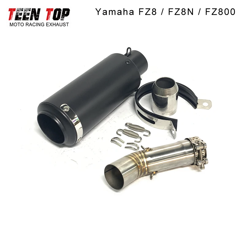 

Надевается для Yamaha FZ8 FZ8N FZ800, выхлопная труба мотоцикла, побег выхлопной трубы FZ8N 245 мм, глушитель, локоть, среднее звено, труба