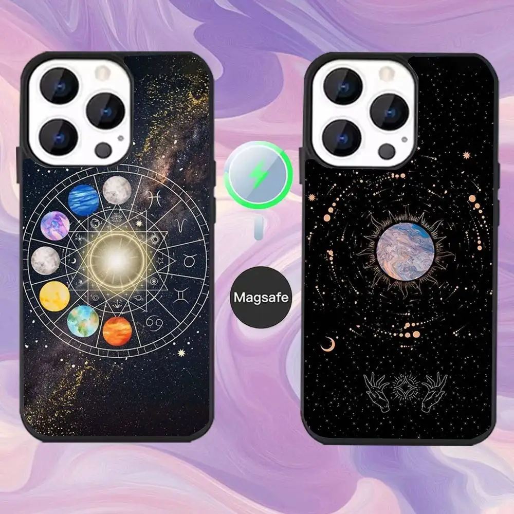 

Space Universe Planetary Stars Phone Case For iPhone 16,15,14,13,12,11,Pro,Max,Plus,Mini,Magsafe,Magnetic Wireless Charging Case