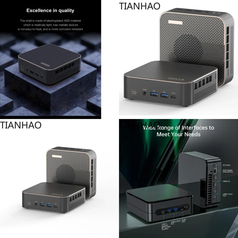 Customizable Logo Case for E3A AMD R9 6900HX Gaming PC 11 Pro OS DDR5 32GB M2 SSD 512GB 4K WiFi6 HDMI DP Mini Computer