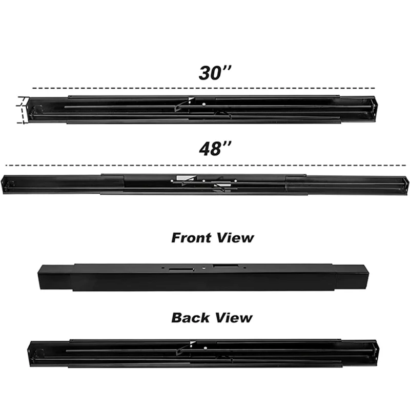 ABVB-Kit de varilla para chimenea ajustable, instalación para nivelación de malla de chimenea, Metal negro para pantalla de chispa de chimenea