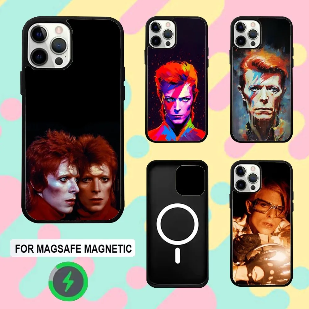 

Singer D-David B-Bowie Phone Case For iPhone 16e,16,15,14,13,12,11,Plus,Pro,Max,Mini Magsafe Magnetic Wireless Charging