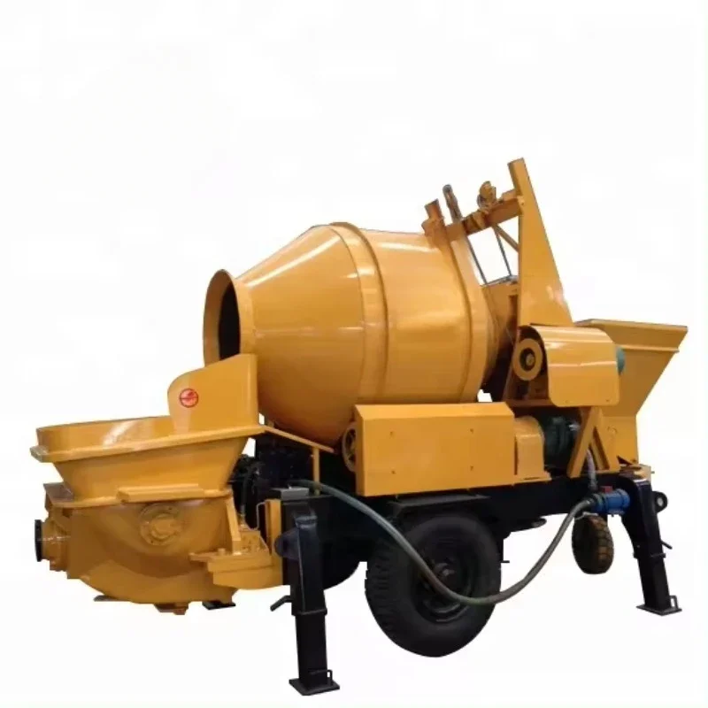 Fully Hydraulic Power Diesel Cement Mini Concrete Pump with Mixer Price for Construction Works for Sale for Building