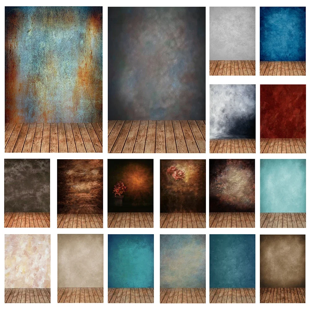 150*225cm Wooden Board Tie-dye Photography Background Canvas Painting Baby Photo Backdrop Studio Supplies Props Party Home Decor