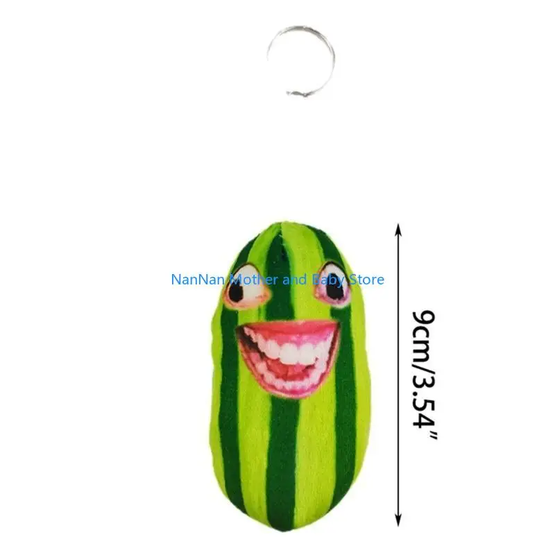 수박 재미 플러시 키 체인 귀여운 키어링 소녀 보이 백팩 장식