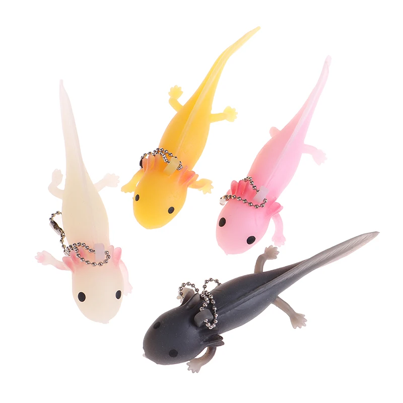 Funny Keychain Antistress Soft Fish Giant Salamande Stress Toy Squeeze Prank Joke Toys for Girls Gag Gifts Brinquedo