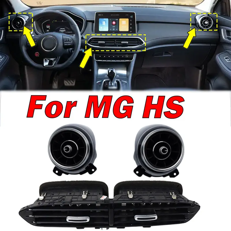 Interior Accessories For MG HS Front Dash Center Console Air Vent Grille Diffuser Front Dashboard AC Air Condition Vent Outlet