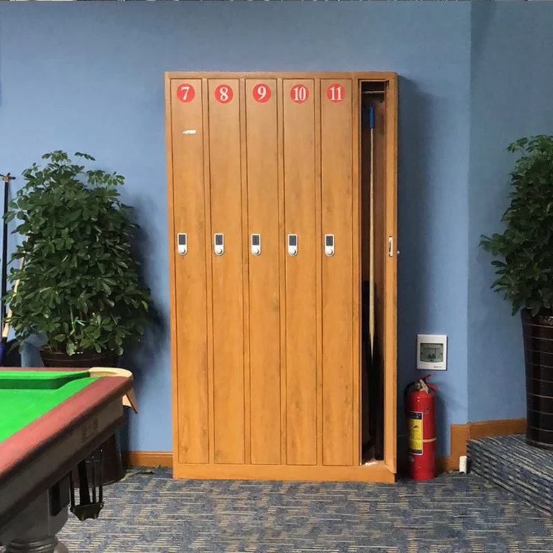 #Billiard hall Billiard club storage cabinet Storage cabinetCabinet Billiard club combination lock Induction lock Storage cabine