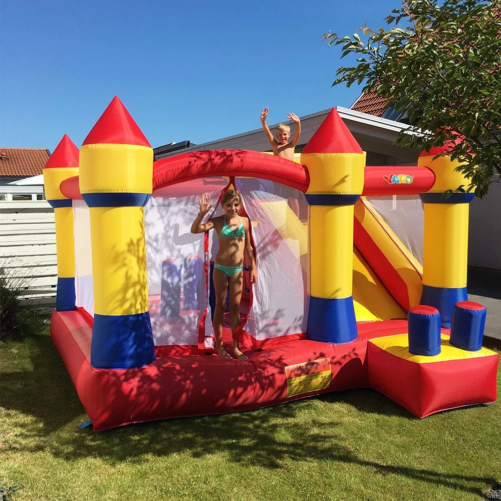 Inflatable Trampline Bouncy Castle Jumping House With Blower Inflatable Bouncer Castle Kids Courtyard Inflatable Games PlayHouse