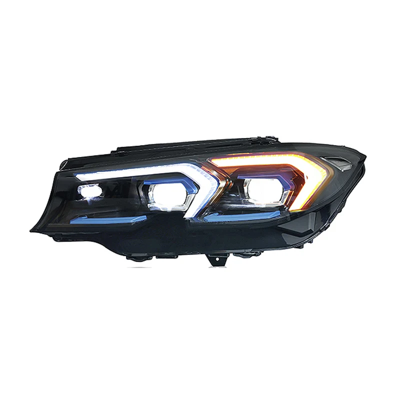 Car Lights For BMW 3 Series G20 G28 2020-2022 LED Headlight Upgrade 330Li M Sports Midnight Bifocal Lens Lamp Auto Accessories