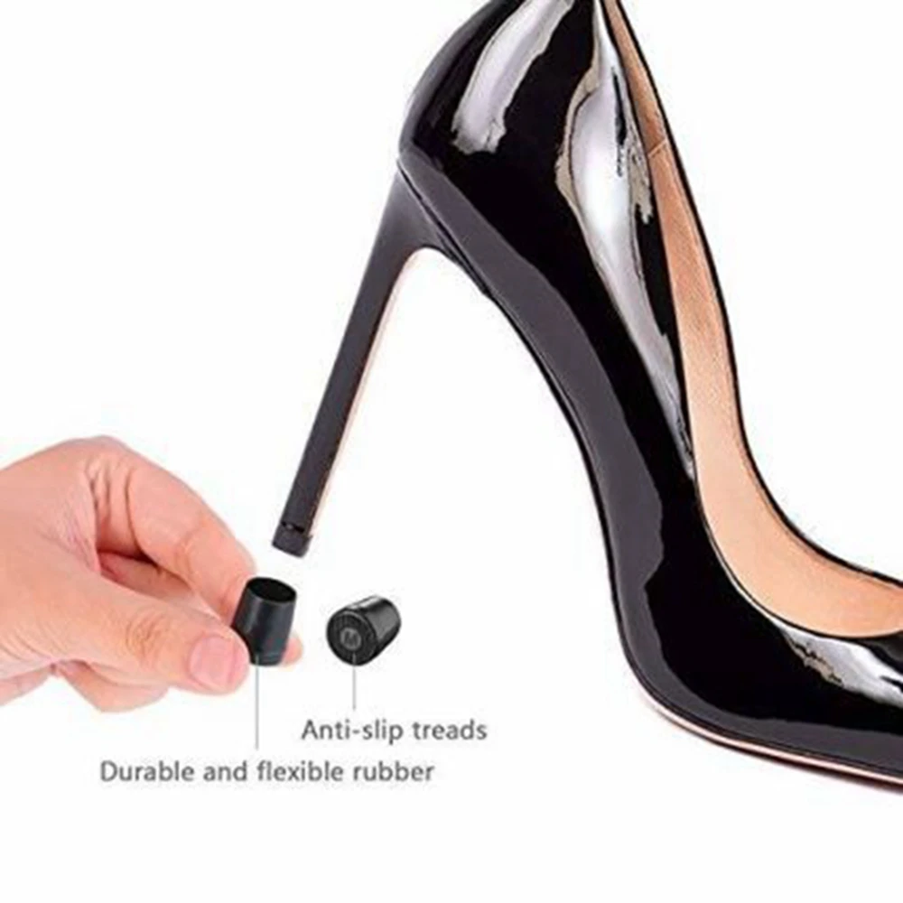 16 Pairs (XS,S,M,L) High Heel Protectors Heel Repair Caps Covers Heel Stoppers Anti-Slip Heels Guard for Outdoor Weddings Events