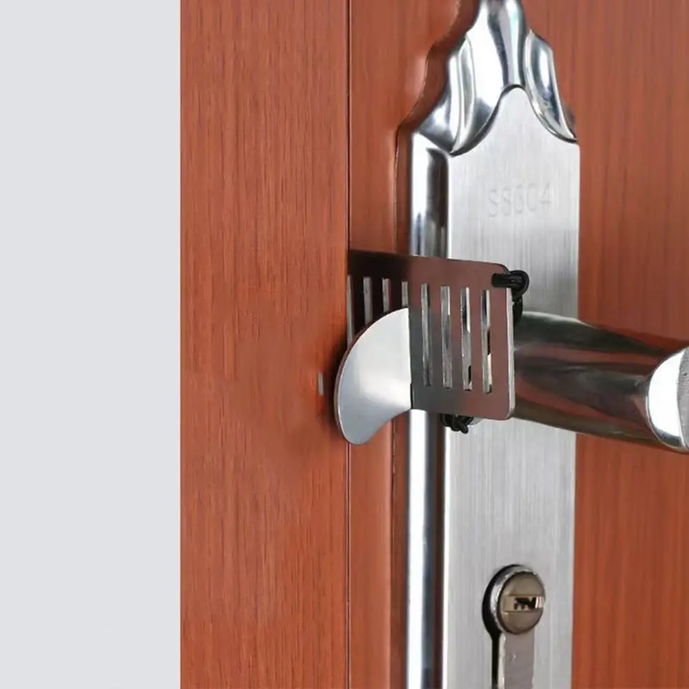 Door Lock Security for Travel Heavy Duty Portable Door Lock Stoppers | Hotel Door Jammer Home Security Lock Latch Device Apart image 5