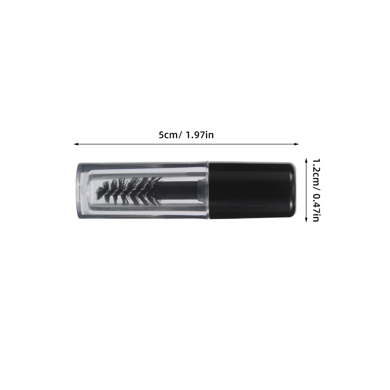 Tube de Mascara vide, baguette de 0.8Ml, Mini bouteille transparente rechargeable pour crème à cils, brosse de précision, taille voyage, conteneur de cils, 12 pièces