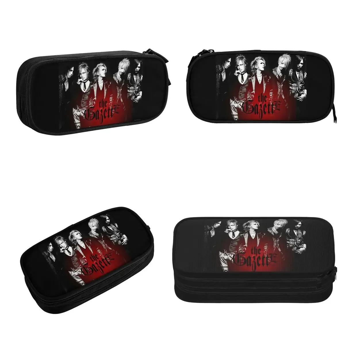 Japan Rock The Gazette Band Pencil Cases Large Storage Pen Bags Pen Box Pencil Pouch For Boys Girls Students Stationery School