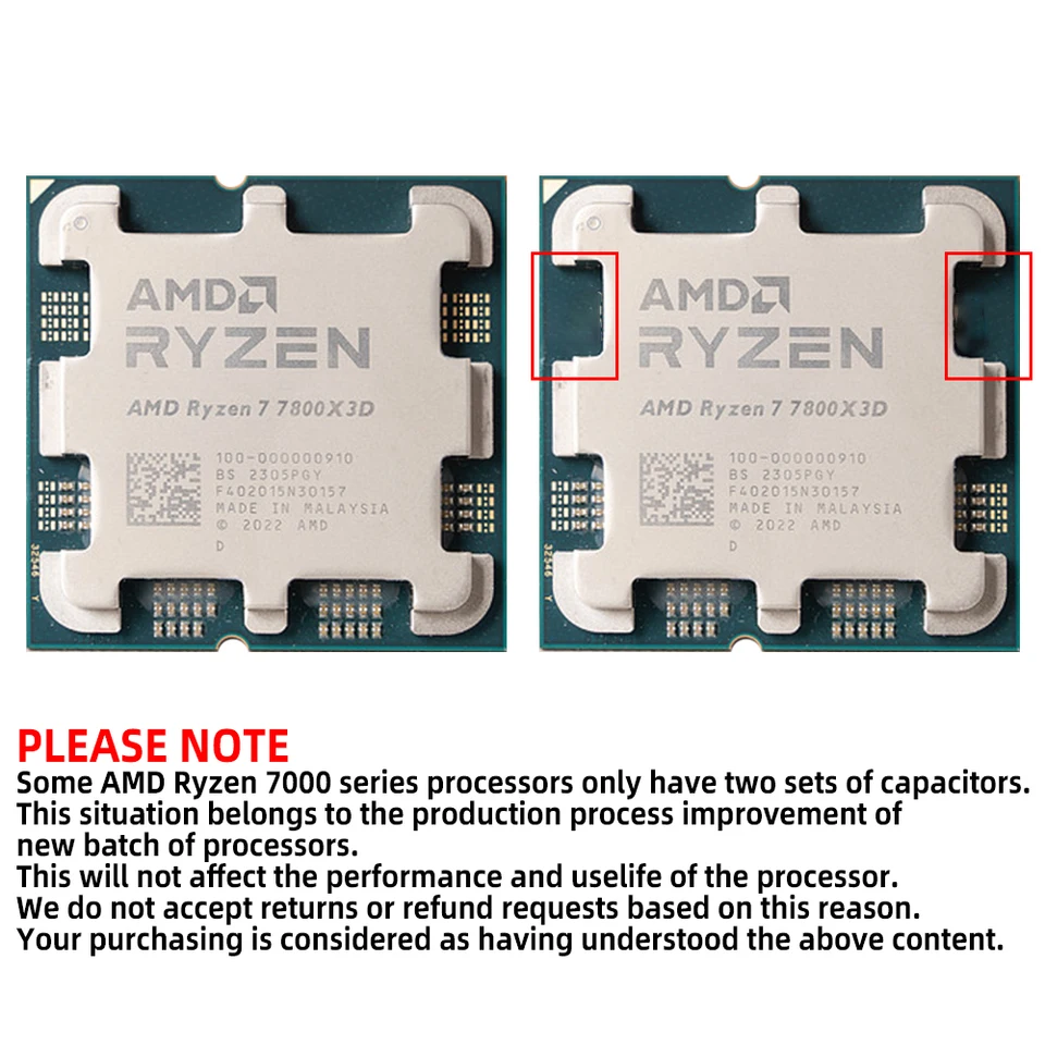 AMD Ryzen 5 7400F AMD R5 7400F CPU 6-Core 12-Thread 4.7GHz