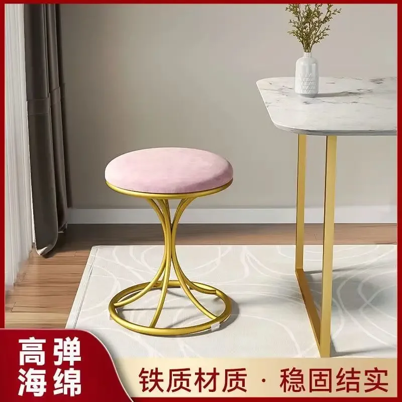 

Dressing Table, Light Luxury, High-end, Bedroom, Dressing Table, Makeup Stool, American, Wrought Iron, Nordic Stool