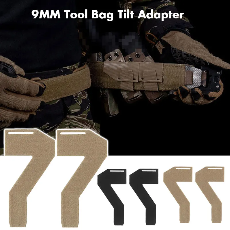 

Pouch Tilt Adapter Hook & Loop Strap, Left/Right Hand, Diagonal Angle Mount for Tool Bag, Hunting & Airsoft Gear