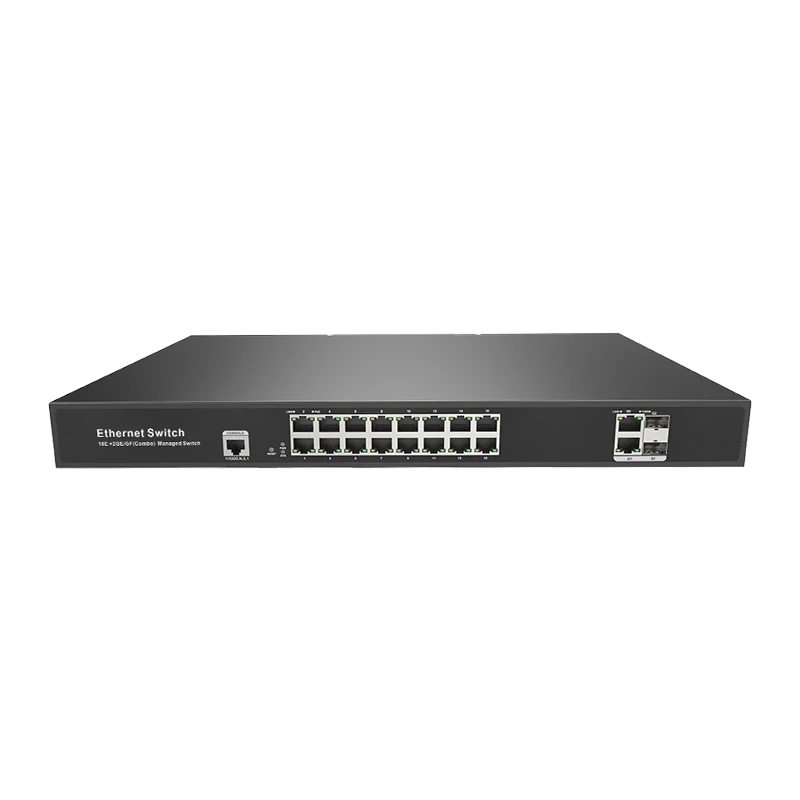 JT-COM L2 Managed switch with 2*1000M TP/SFP Combo ports and 16*10/100M RJ45 ports