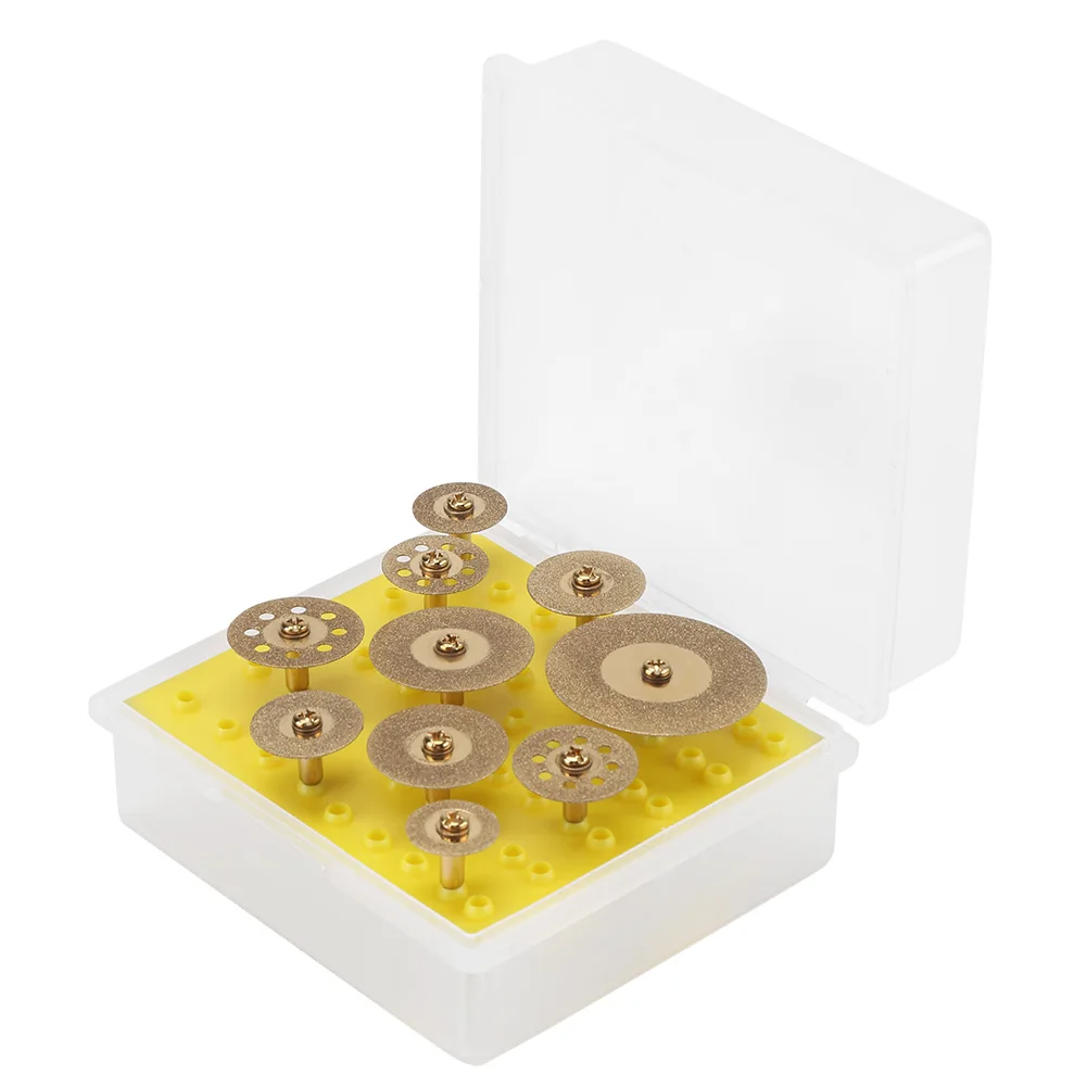 

10 шт. алмазные отрезные диски, набор отрезных колес для вращающегося инструмента