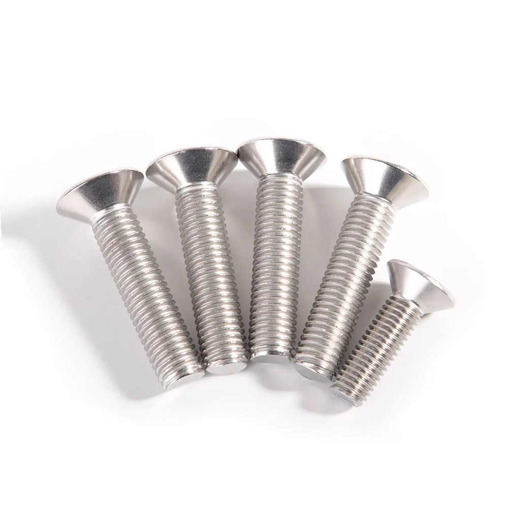 DIN7991 A4-70 316 Stainless Steel Hex Socket Flat Countersunk Head Screw M3 M4 M5 M6 M8 M10 M12 M16 Hexagon Allen Bolt