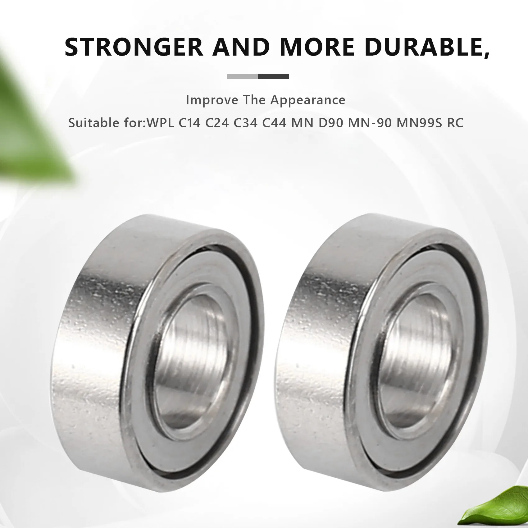 تحمل الصلب ل WPL RC سيارة ، قطع الغيار ، ترقية الملحقات ، C14 ، C24 ، C34 ، C44 ، MN D90 ، MN-90 ، MN99S ، 3x6x2 مللي متر ، 12 قطعة