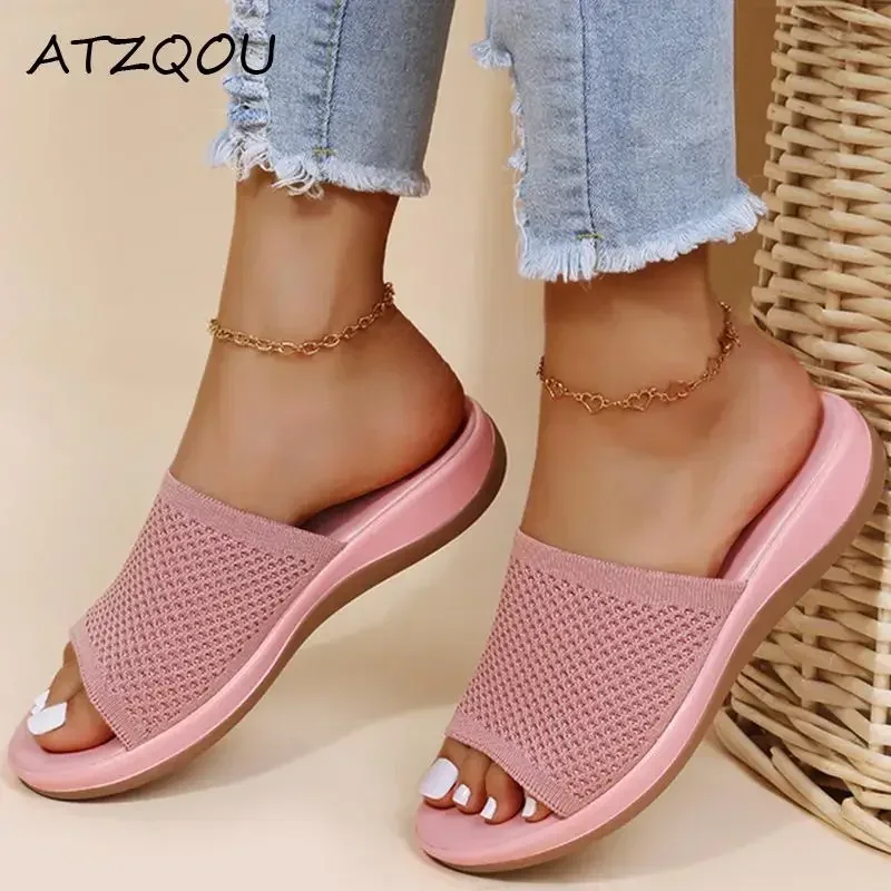 Slippers Women Summer Shoes Women's Flat Sandals Casual Indoor Outdoor Slipper Sandals for Beach Zapatos Mujer