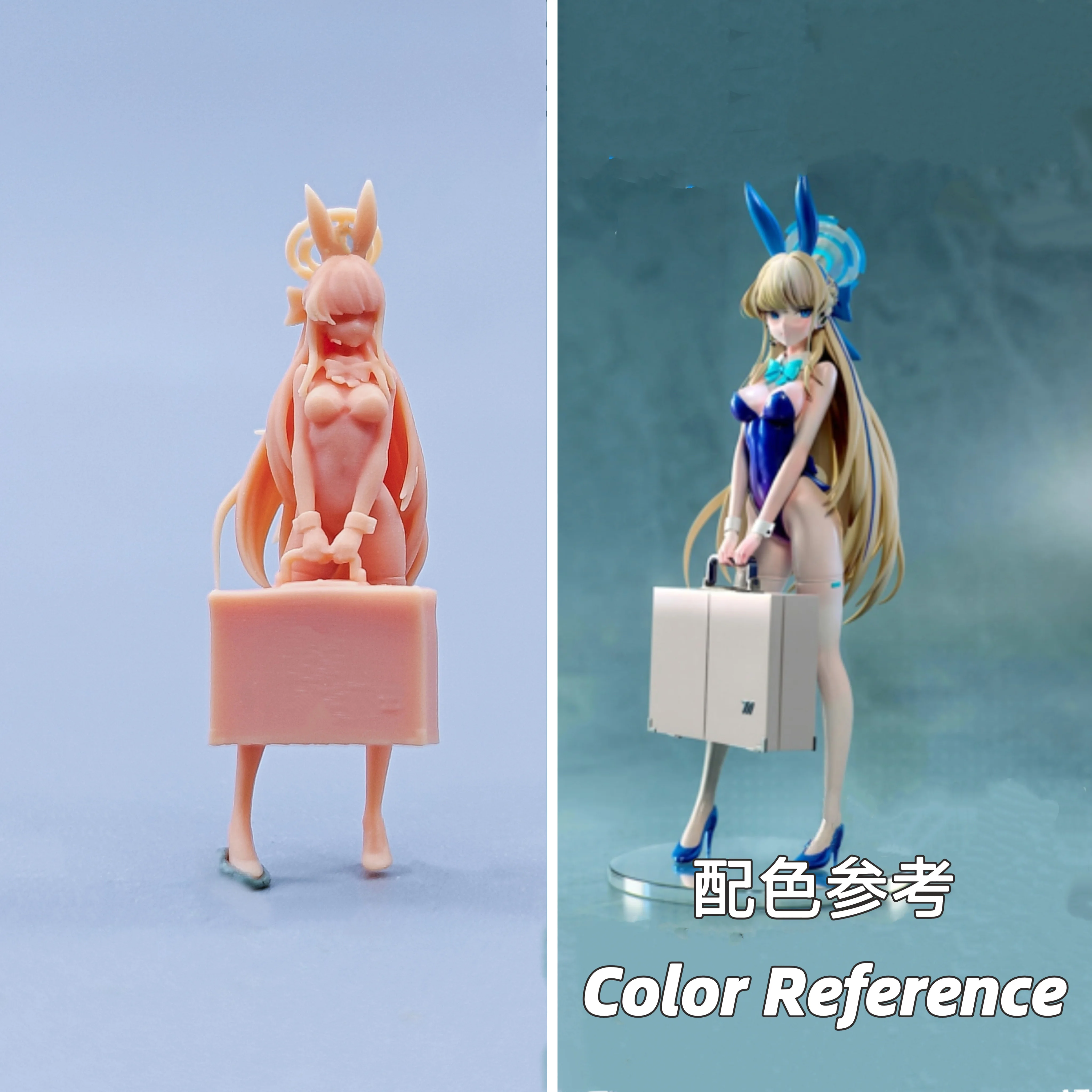 1/64 1/43 Figurines Scale Model Resin Blue Archive Flying Bird Horse Time Uncolored Miniatures Diorama Hand-painted C725