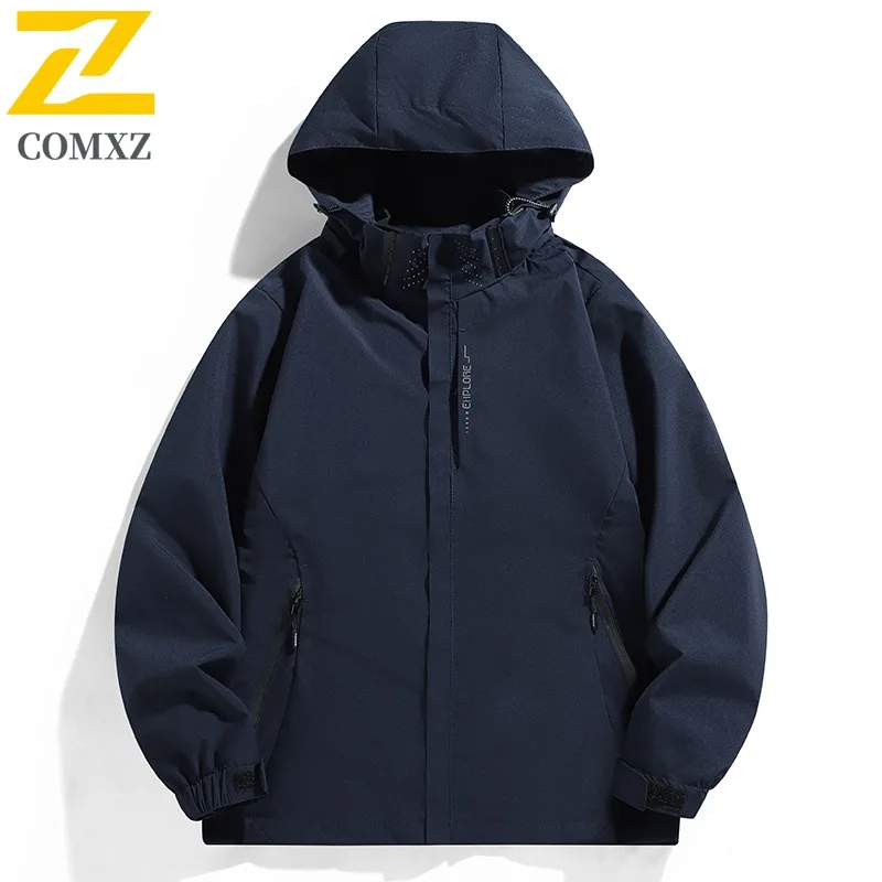 Men's Outdoor Tactical Jacket Windproof Waterproof Hiking Mountaineering Parka Breathable American Style Workwear Sport Coat