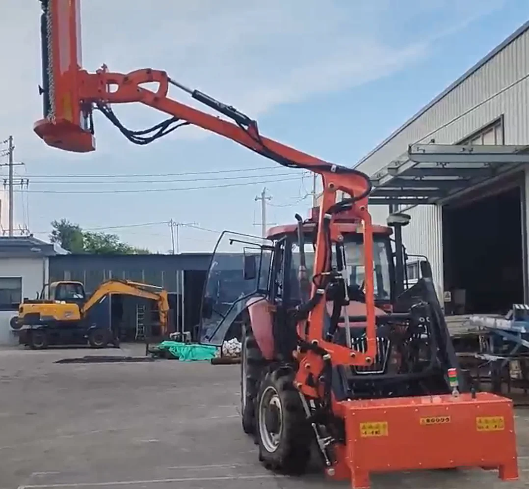 Flail Mower SFR4200 CE Certificate Hydraulic Boom Arm Attachment For Skid Steer Tractors Remote Control IoT Motor Gearbox